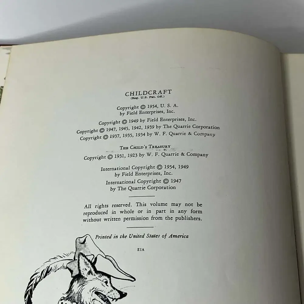Childcraft In Fifteen Volumes: Volume 3 Folk and Fairy Tales (1954 Edition)